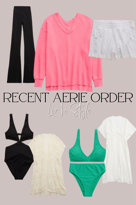 My recent aerie order almost all items 30% off! 

Aerie swimsuit, sweatshirt, flare leggings 



#LTKsalealert #LTKSeasonal #LTKSale