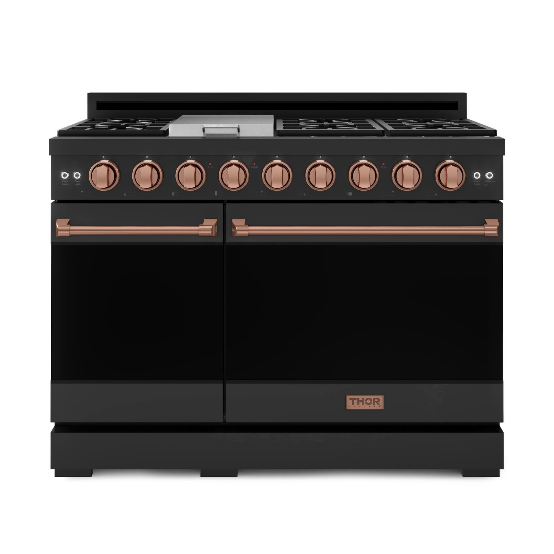 Gordon Ramsay Series by Thor Kitchen 6.8 Cu. Ft Freestanding Gas Range with Rose Gold Hardware - Black | Best Buy U.S.