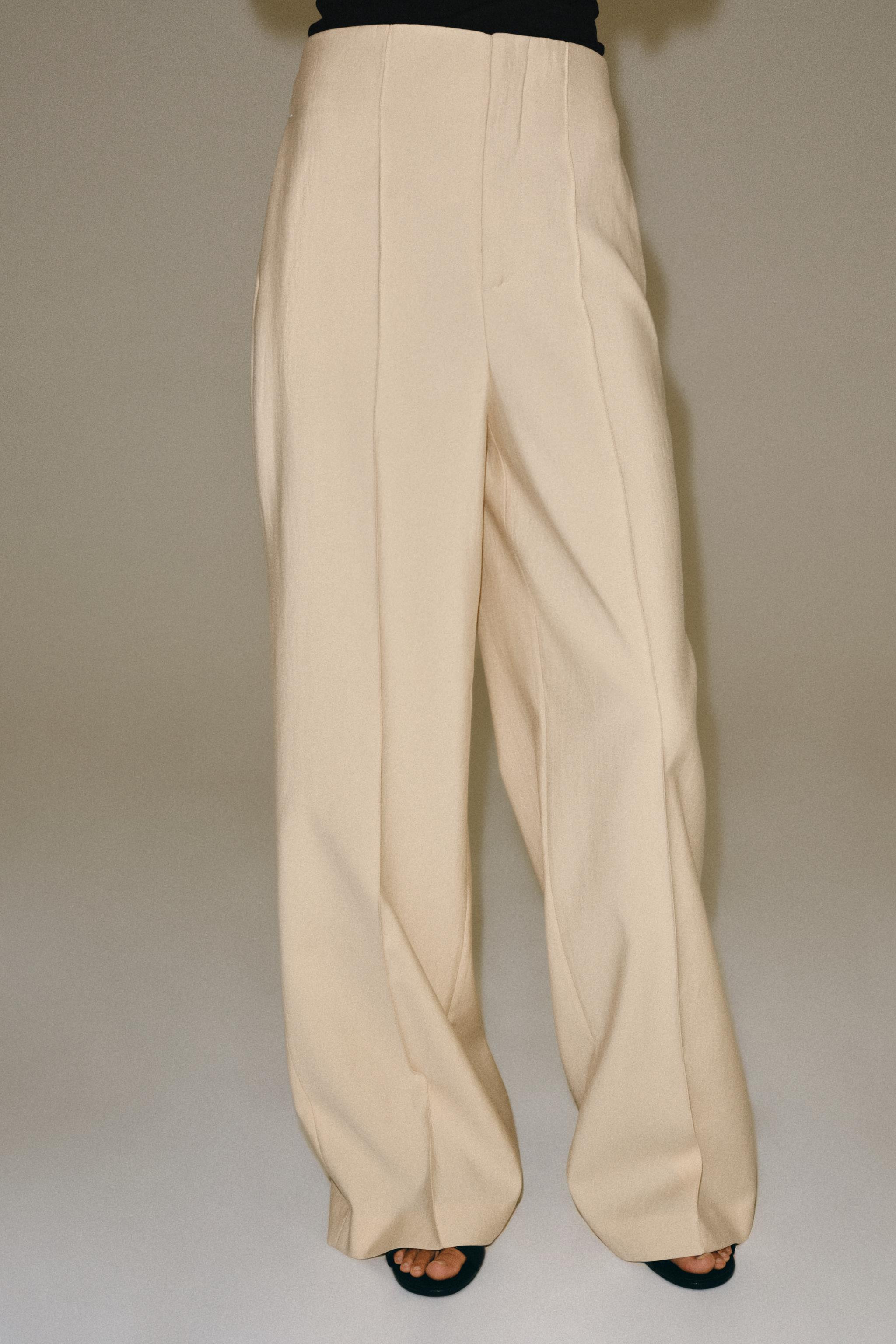 ZW COLLECTION HIGH-WAIST TROUSERS | Zara UK