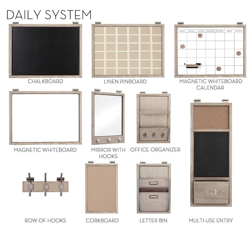 Daily Organization System - Gray Wash | Pottery Barn (US)
