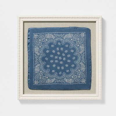 16"x16" Framed Fabric Bandanna Wall Art - Threshold™ designed with Studio McGee | Target