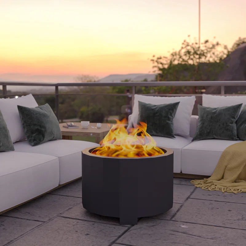 Portable Commercial Grade Outdoor Smokeless Wood Burning Fire PitByLatitude Run®4.7Rated 4.7 out... | Wayfair North America