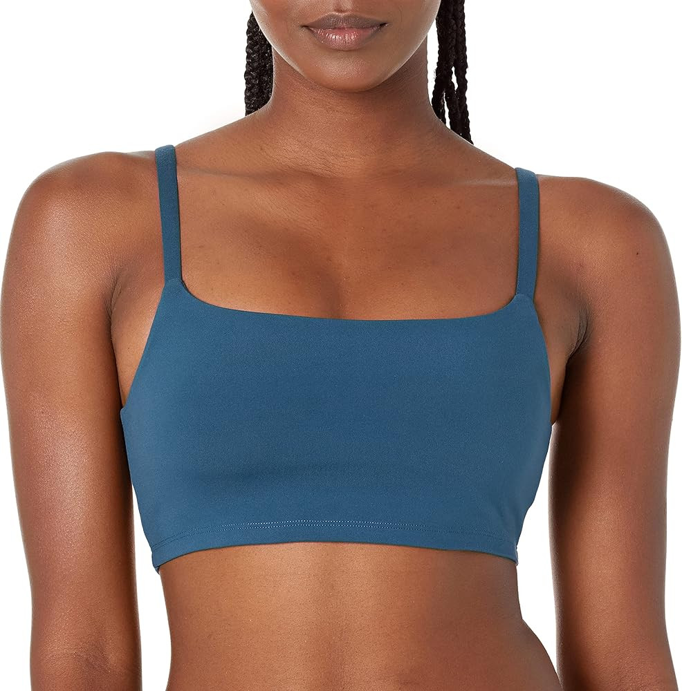 Sage Collective Women's Moisture Wicking Scoop Neck Wirefree Stretch Padded Athletic Yoga Sports ... | Amazon (US)