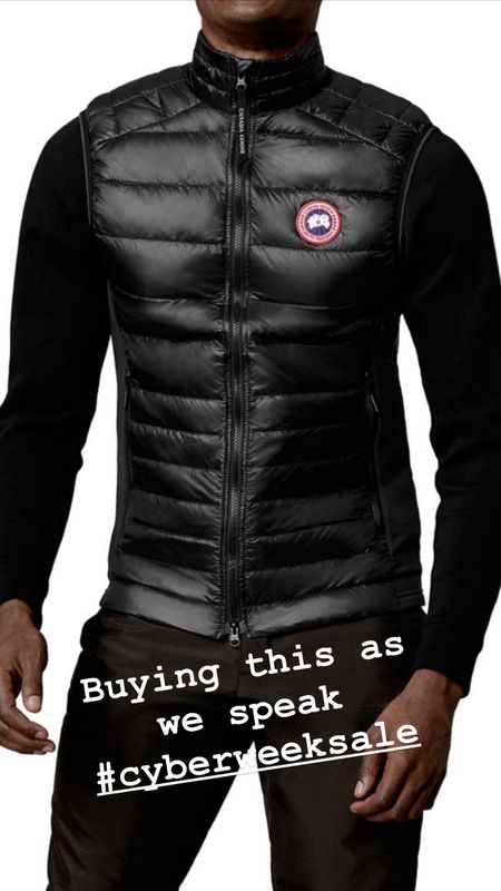 Canada goose cyber week but hurry!
Great gift for the men in your life 🎁🎁🎁🎁🎁🎁

This vest is $367 now 🙌

#LTKCyberWeek #LTKmens #LTKGiftGuide