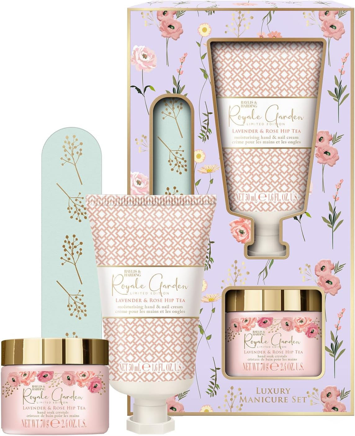 Baylis & Harding Royale Garden Lavender & Rosehip Tea Luxury Manicure Gift Set (Pack of 1) - Vega... | Amazon (UK)