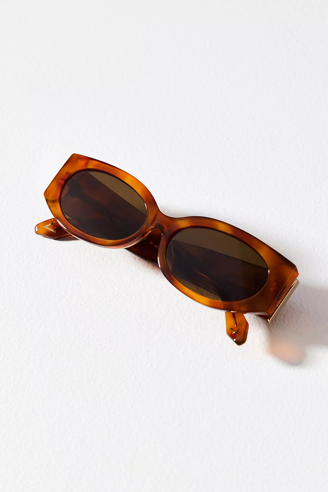 Varley Lambeth Oval Sunglasses | Anthropologie (US)