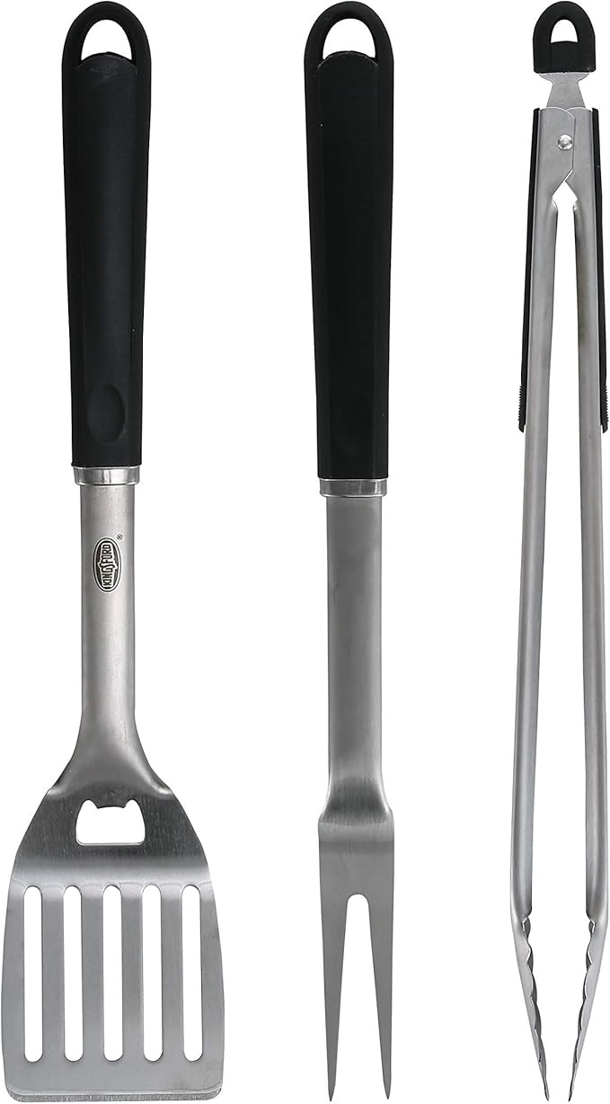Kingsford Heavy Duty BBQ Tool Set - fork, Tong, & Spatula | Stainless Steel Grill Utensils | Gril... | Amazon (US)