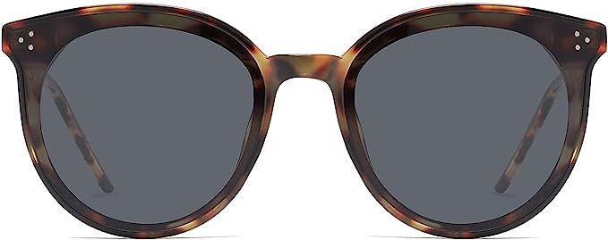 SOJOS Classic Retro Round Oversized Sunglasses for Women with Rivets DOLPHIN SJ2068 | Amazon (US)