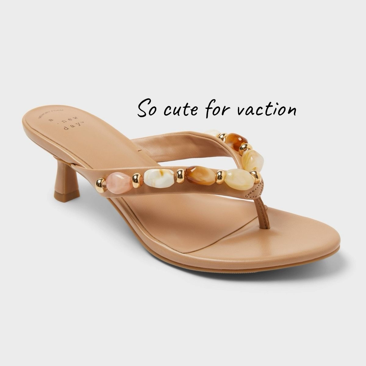 Sandals, kitten heels from Target, resort style. Beach vacation style 

#LTKSwim #LTKootd #LTKTravel