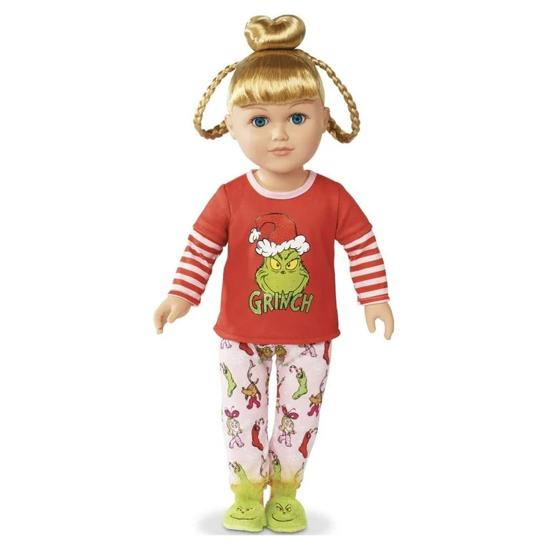 My Life As Grinch Poseable Sleepover 18 Inch Doll, Blonde Hair, Blue Eyes Rare | Walmart (US)