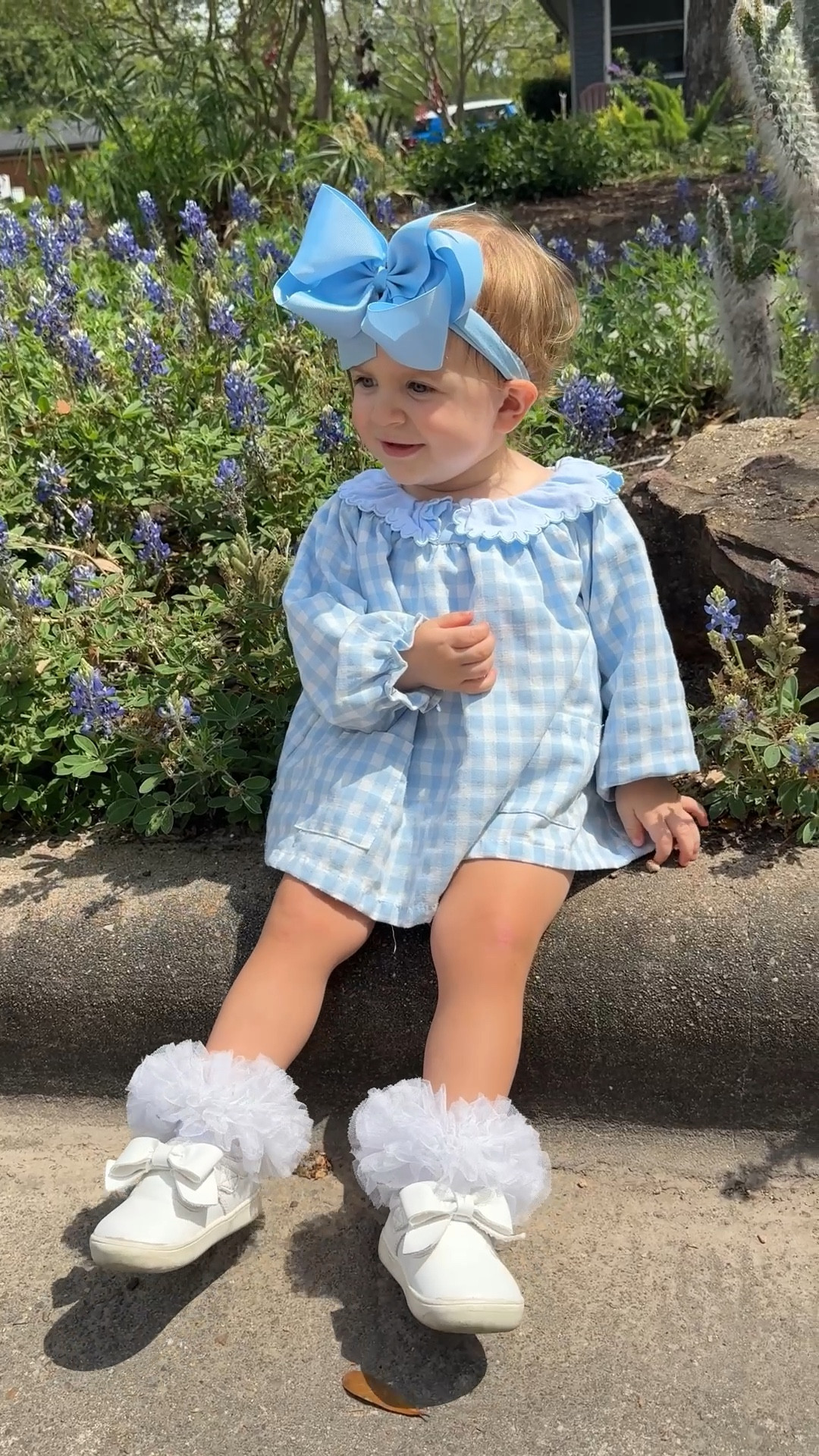 Bluebonnet szn 🪻

✔️ Capri’s outfit from Stitchy Fish
✔️ The ALL-time favorites: bows and socks are linked 

#LTKKids #LTKdayinmylife #LTKootd