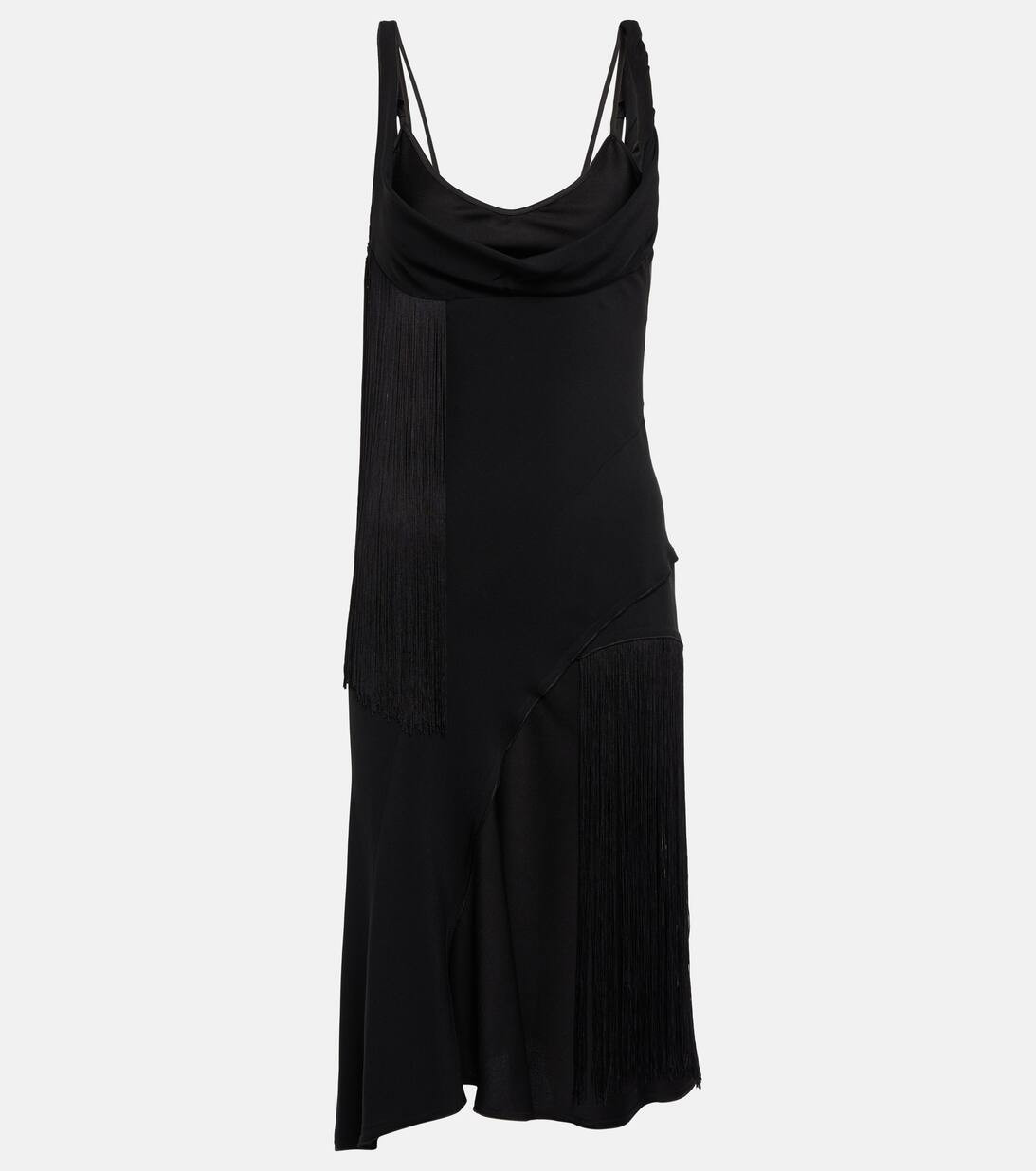 Fringe-trimmed asymmetric minidress | Mytheresa (US/CA)