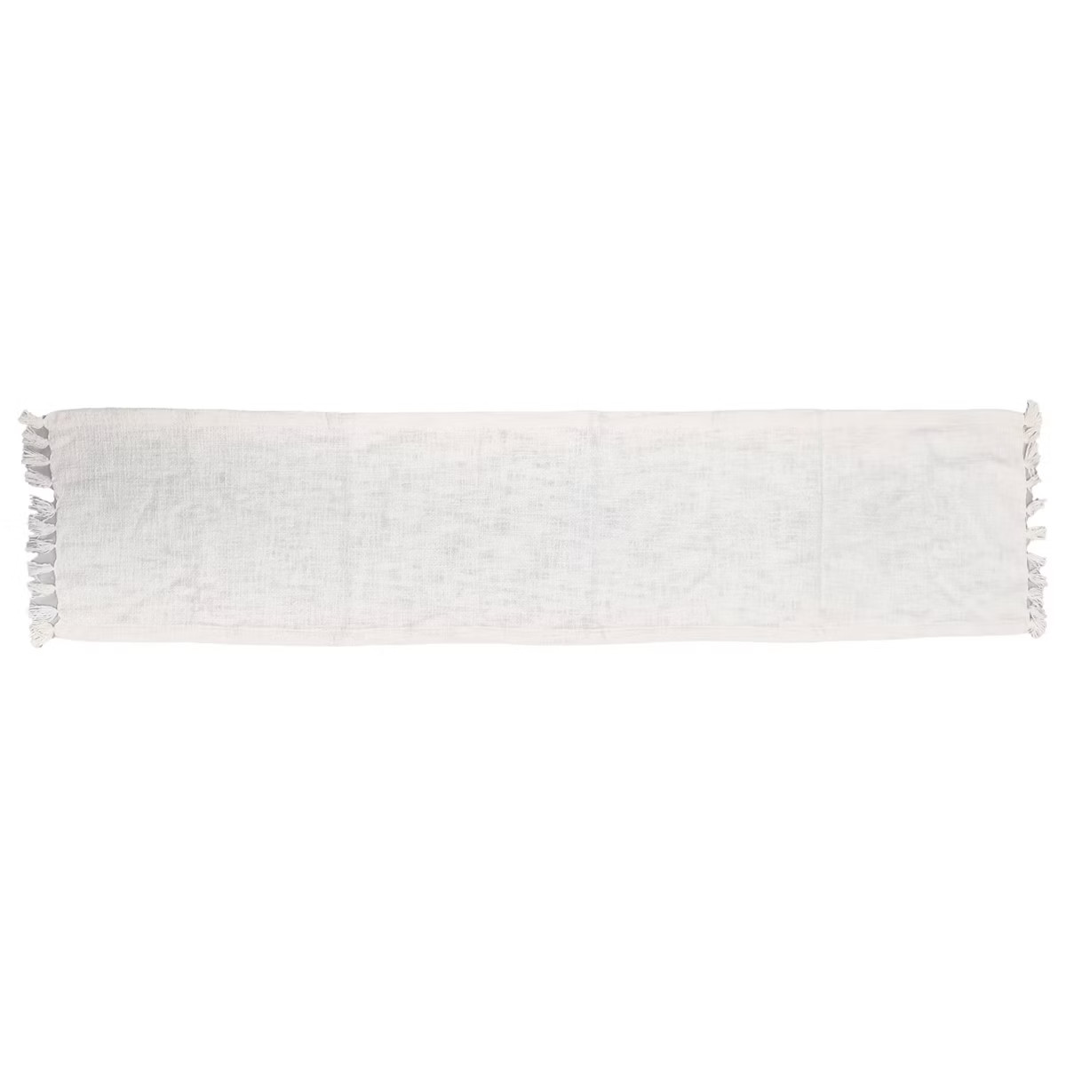 72" x 14" Cotton Textured Table Runner White - Threshold™ | Target