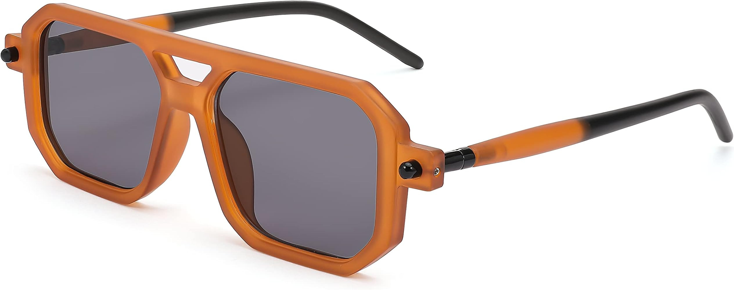 FEISEDY Vintage Square 70s Flat Aviator Sunglasses Women Men Classic Retro Stylish Frame UV400 Su... | Amazon (US)