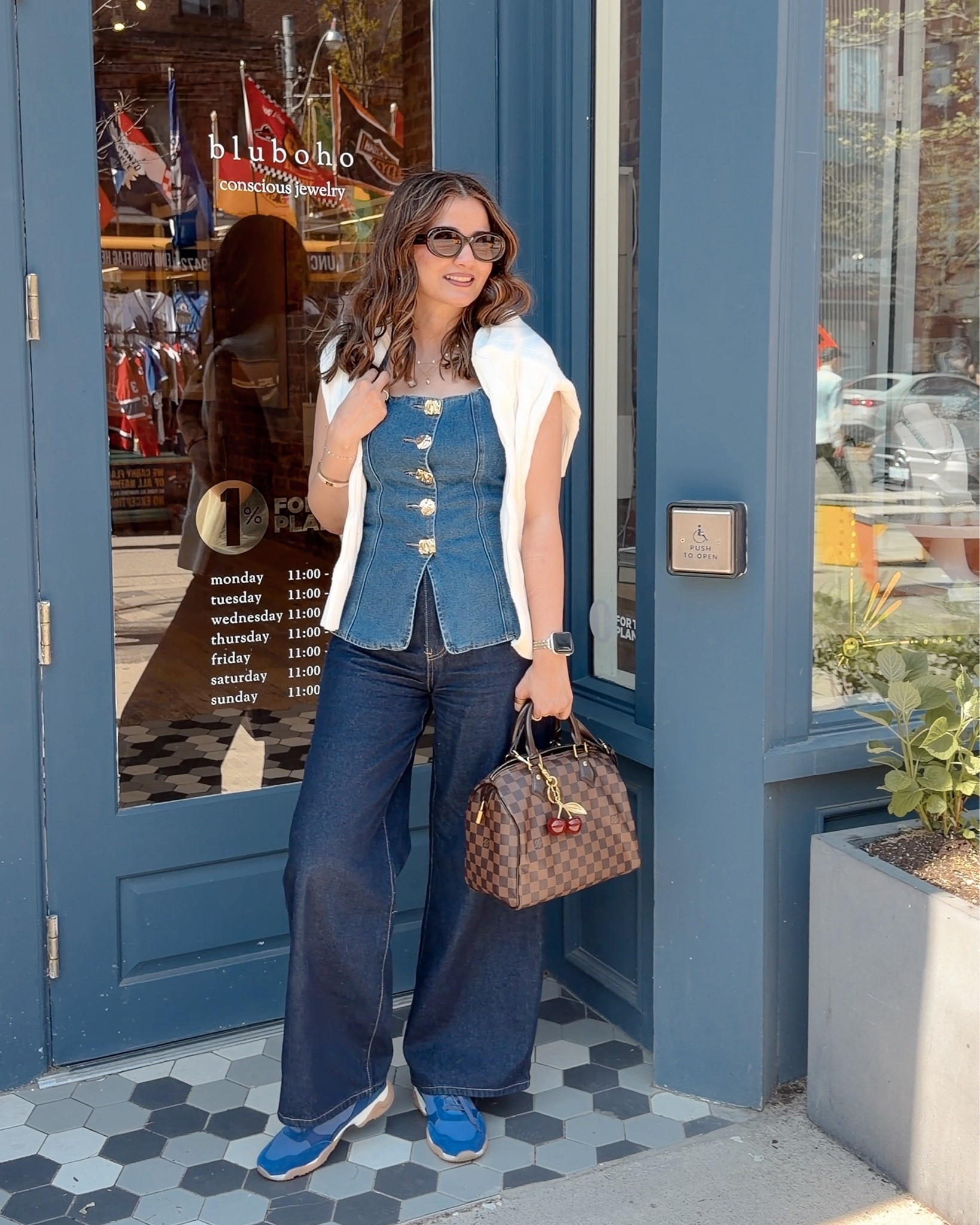 double denim outfit speedy 25 damier ebene

#LTKcanada #LTKsummer #LTKjeans