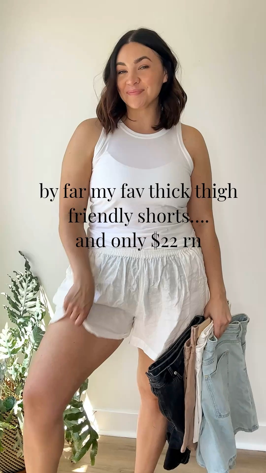 These are by far the best pair of thick thigh friendly shorts I’ve seen….they are normally $88 and are $22 rn! I’ve never seen them priced this low so they’ll sell out quick.

For doing I like to size up once from my standard size for a room fit for comfy sitting!

My pairs are three years old and still the ones I reach for all summer long!

Wearing size 33 in this vid as a size 14

#LTKootd #LTKMidsize #LTKSpringSale