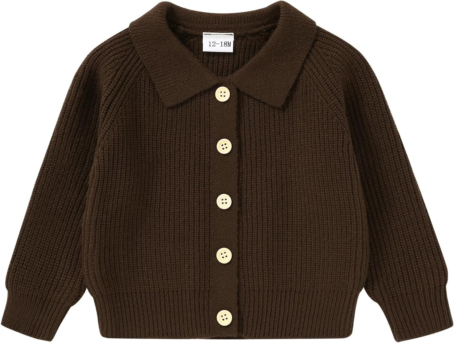 YOUNGER TREE Baby Girl Boy Knit Cardigan Sweater Fall Winter Clothes | Amazon (US)