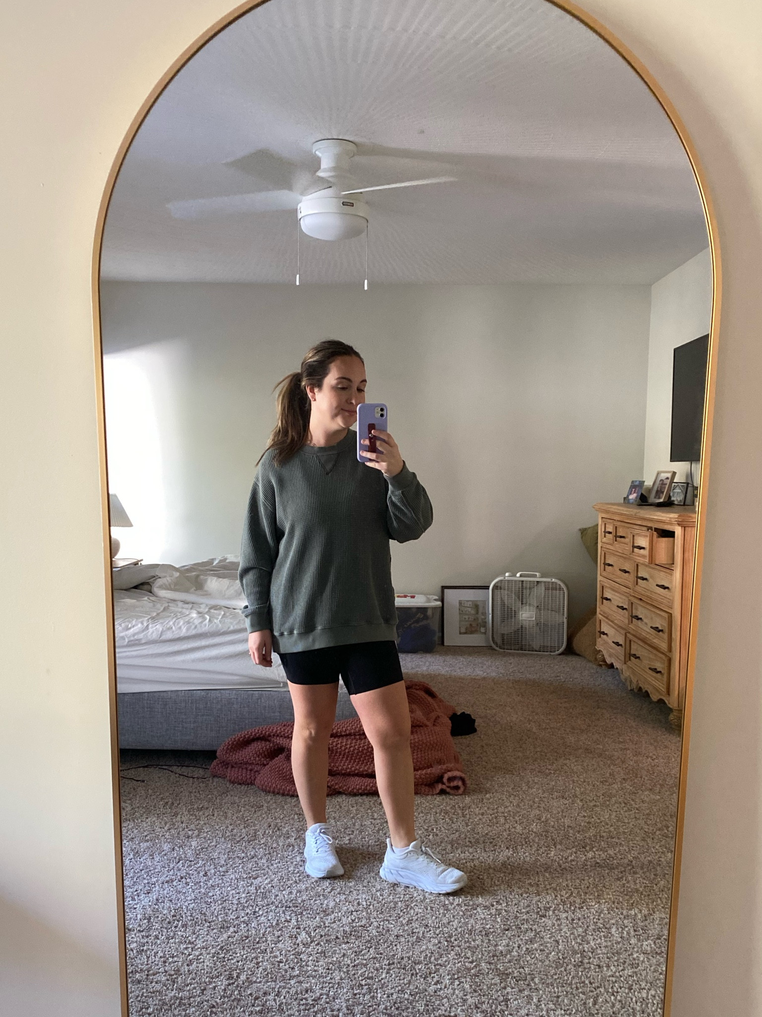 These are the best biker shorts I have found. They don’t have a seam along the bottom and don’t dig into your thighs. #postpartum #postpartumsummerclothes #newmom 

#LTKfit #LTKfamily #LTKbump