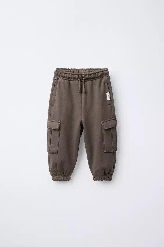 FLEECE CARGO JOGGER PANTS | Zara US