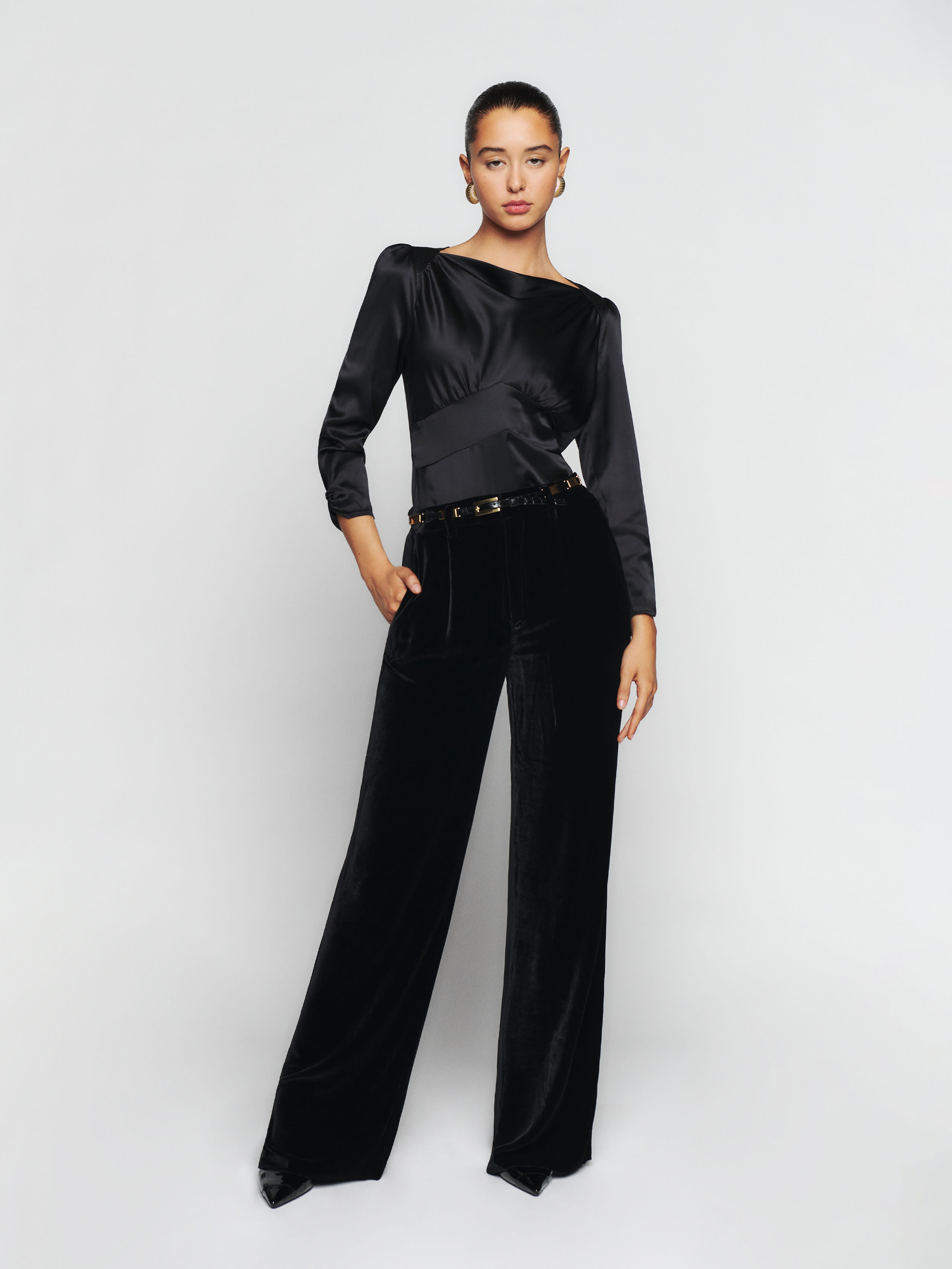 Jason Silk Top | Reformation (Global)