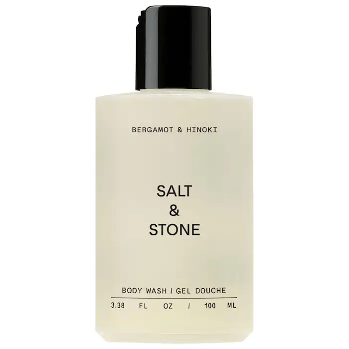 Mini Bergamot & Hinoki Refillable Body Wash with Niacinamide + Probiotic - Salt & Stone | Sephora | Sephora (CA)
