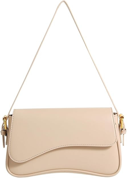 Shoulder Bag for Women Y2K Trendy Purse Vegan Leather Hobo Handbags Clutch Saddle Bag with 2 Remo... | Amazon (US)