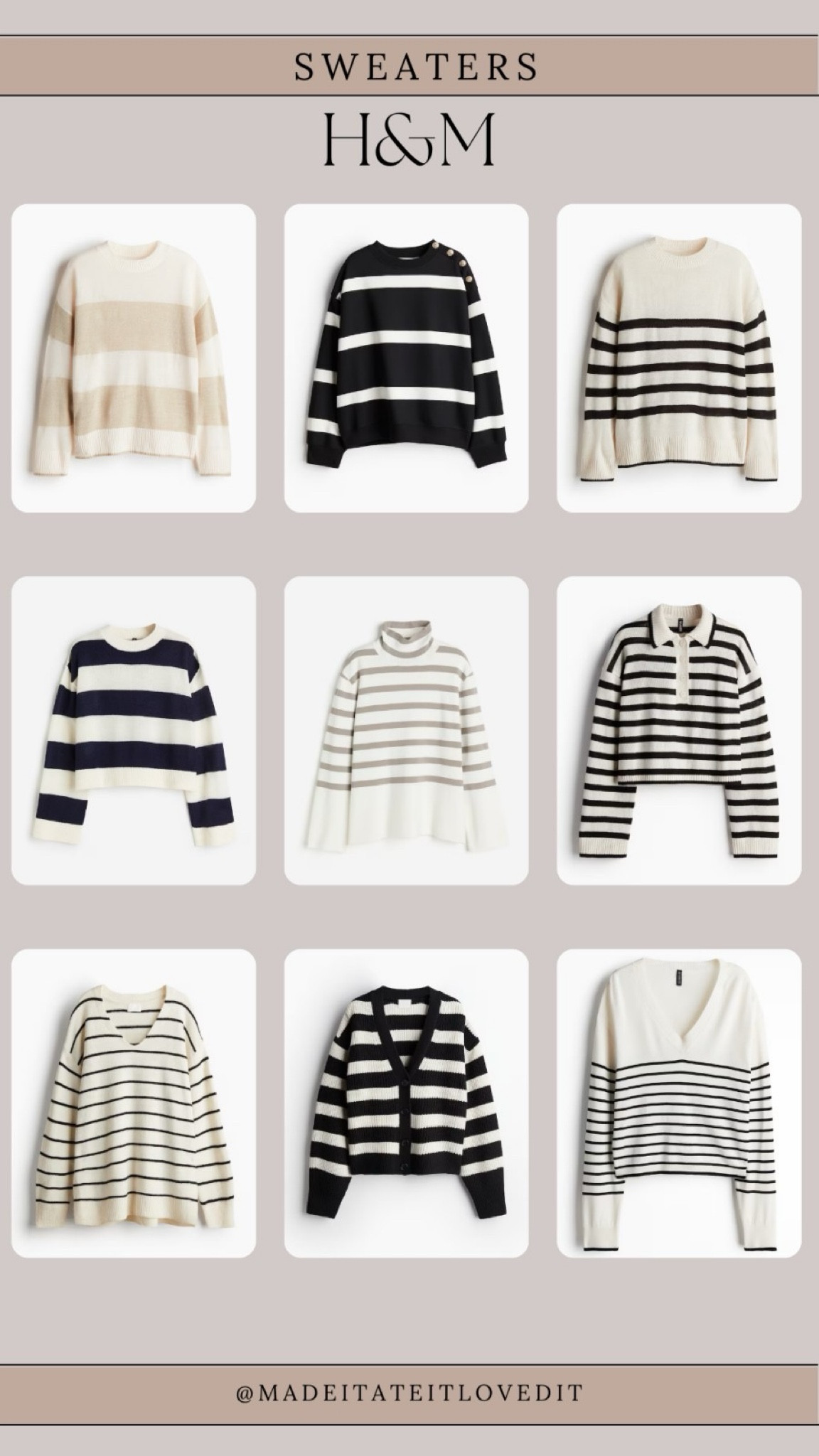 Cozy up this season with stylish sweaters from H&M. Find the perfect piece to keep you warm and on-trend. Get ready to elevate your fall wardrobe with these versatile must-haves.

#HMSweaters #FallFashion #SweaterWeather #CozyStyle #HMFinds #AutumnLayers #WardrobeEssentials #Knitwear #FallStyle #FashionForAll

#LTKStyleTip #LTKTravel