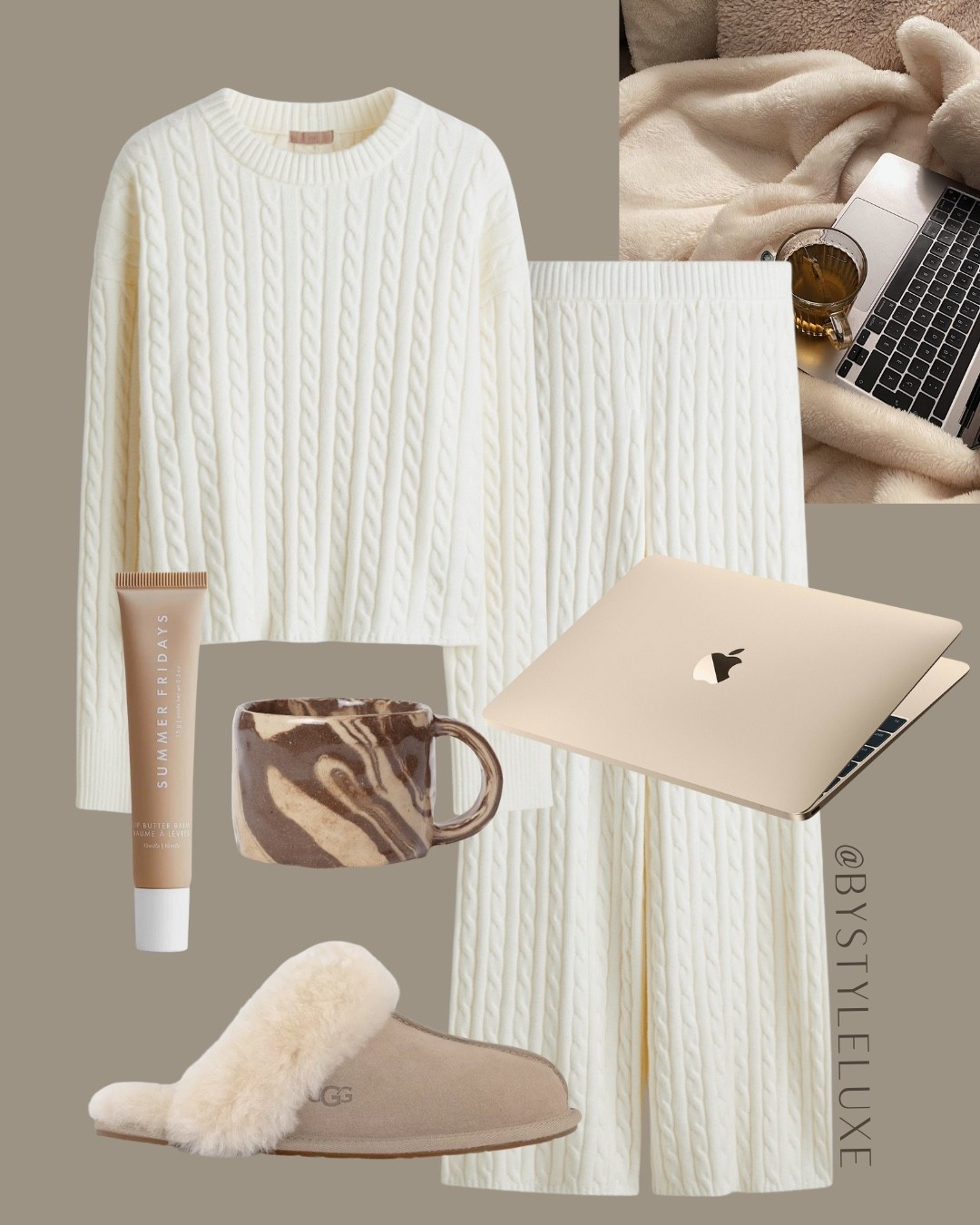 COSY VIBES - new in cream cable knitted set for cosy days lounging, wfh and lazy weekends 

#knittedset #autumnoutfit #loungewear 

#LTKautumn #LTKhome #LTKshoes