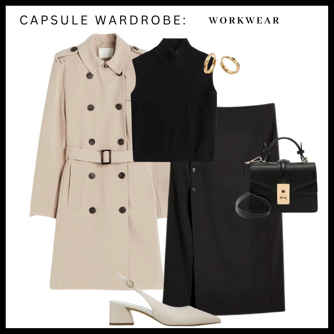 Office outfit work outfit trench coat 

#LTKSpringSale #LTKfindsunder100 #LTKworkwear
