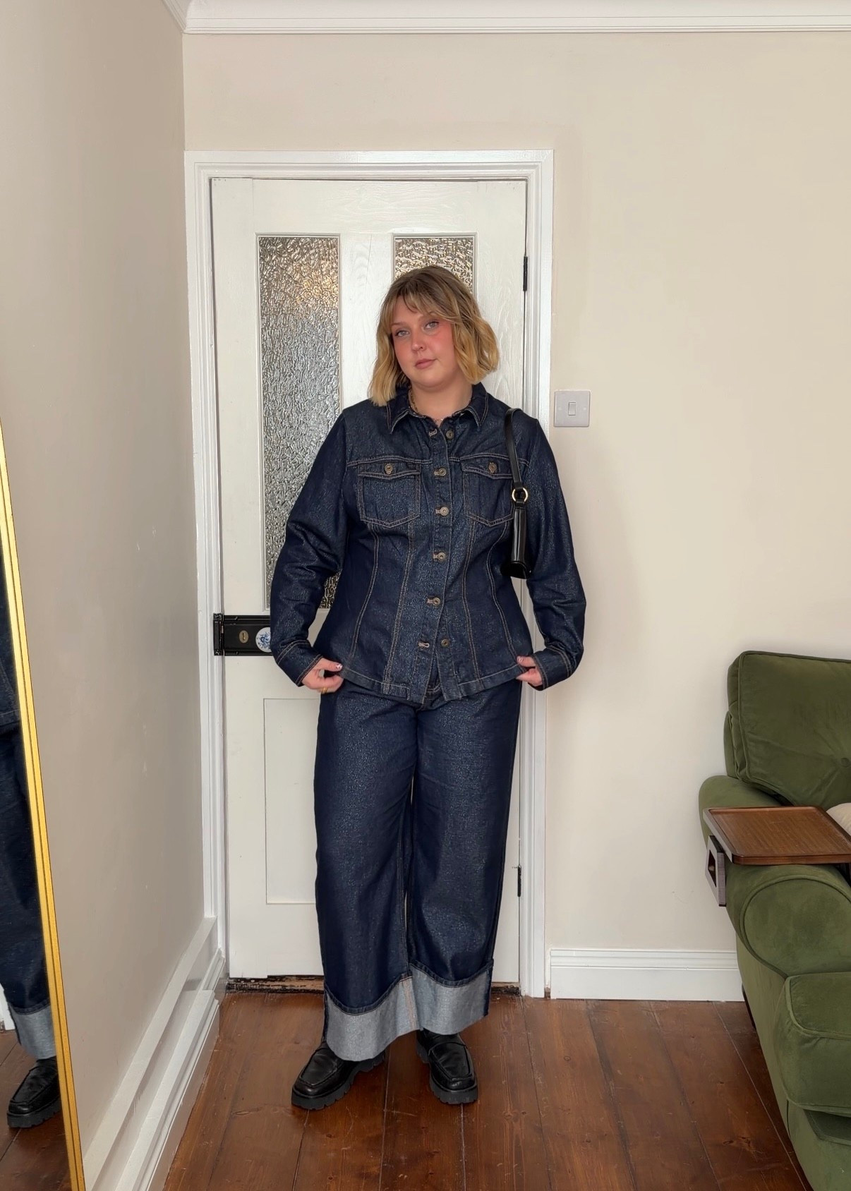 NYE sparkly denim coord outfit 

#LTKfestive #LTKwinter #LTKmidsize