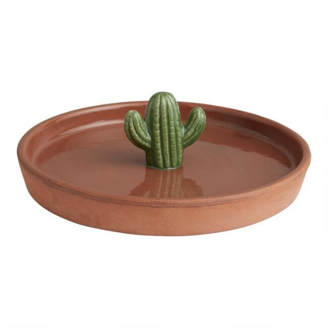 Ceramic Cactus Salt Rimmer | World Market