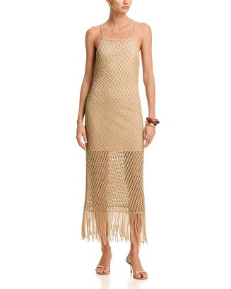 AQUA Shine Crochet Maxi Dress - Exclusive | Bloomingdale's Women | Bloomingdale's (US)