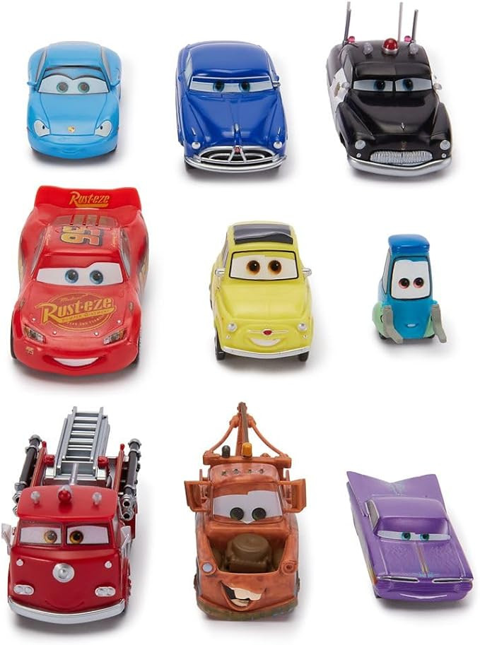 Disney Store Official Cars Figure Set – 9 Fully Sculpted Disney Figures Including Lightning McQ... | Amazon (US)