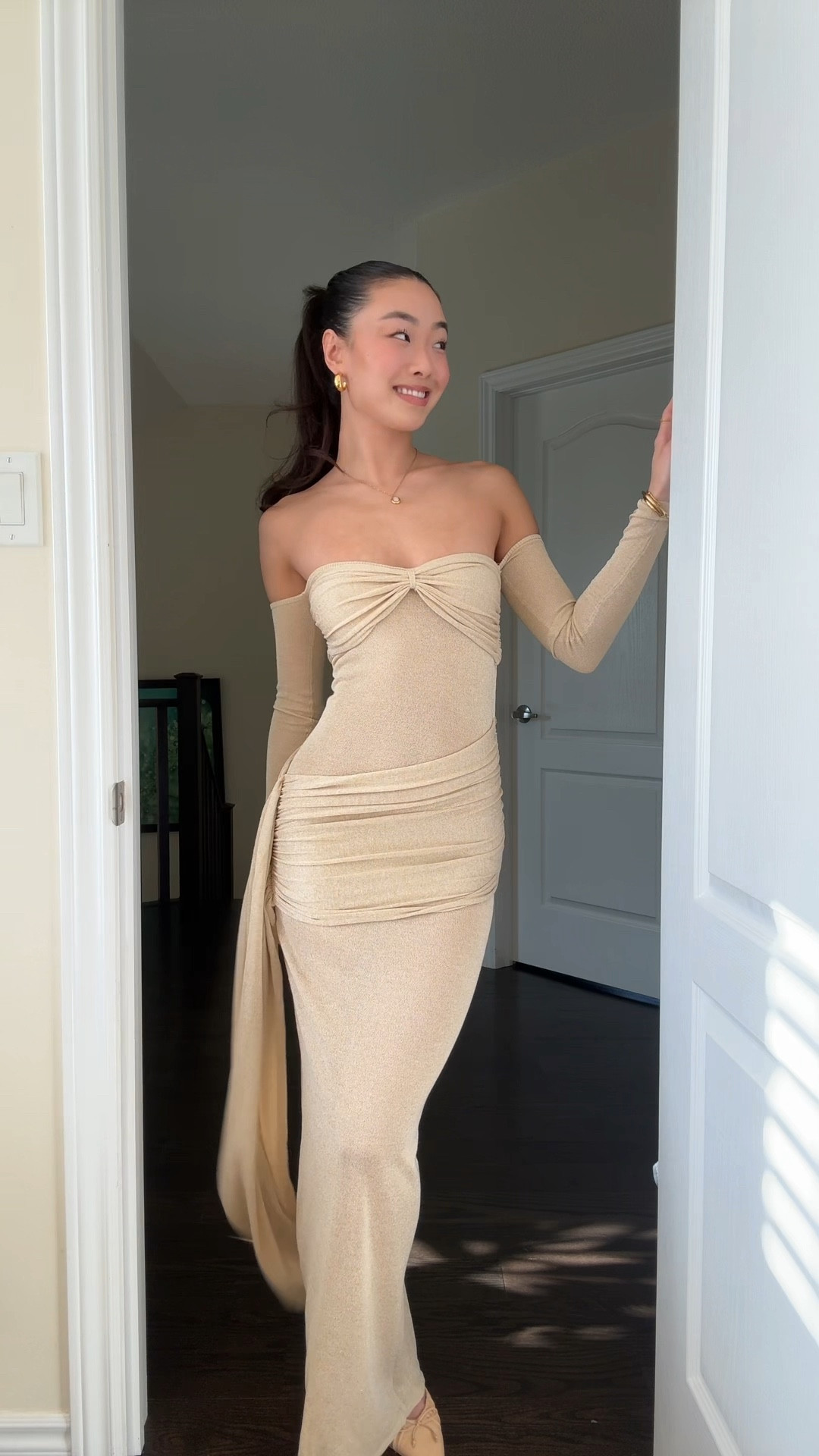 ingrid metallic knit maxi dress Richelle_zh on LTK ootn