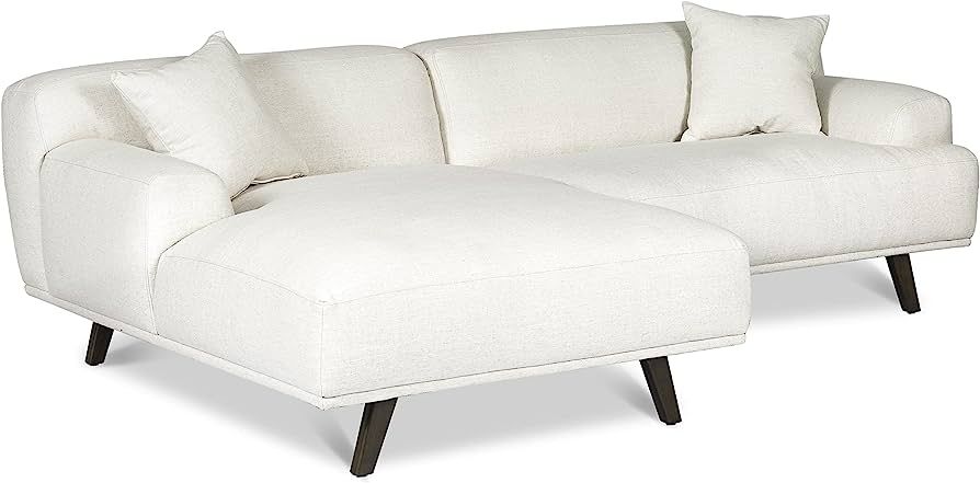 POLY & BARK Mineta Left-Facing Sectional Sofa, Birch White | Amazon (US)