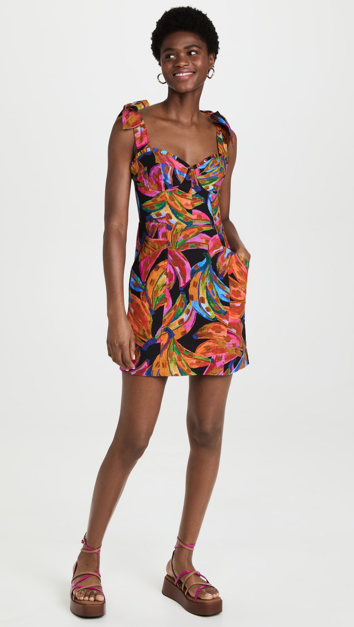 Rainbow Bananas Mini Dress | Shopbop