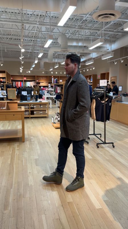 70% off men’s J crew factory peacoat! Mr. Chic wears a size 46. He’s 6’6” and 240 pounds 

#LTKmens