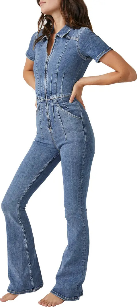 Jayde Denim Flared Jumpsuit | Nordstrom