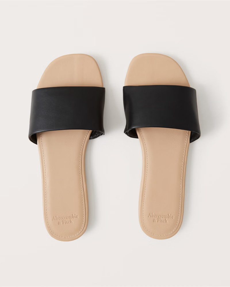 Single Strap Slide Sandals | Abercrombie & Fitch (US)