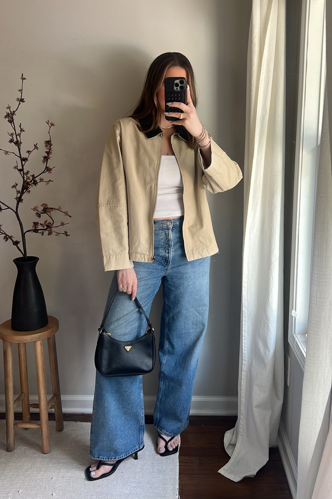 Today’s outfit - obsessed with this trucker jacket from Mango - wearing a size medium!! 🤍

Agolde Jeans | Trucker Jacket | Mango Jacket | Amazon Sandals | Madewell Jeans 

#LTKStyleTip #LTKFindsUnder100 #LTKFindsUnder50