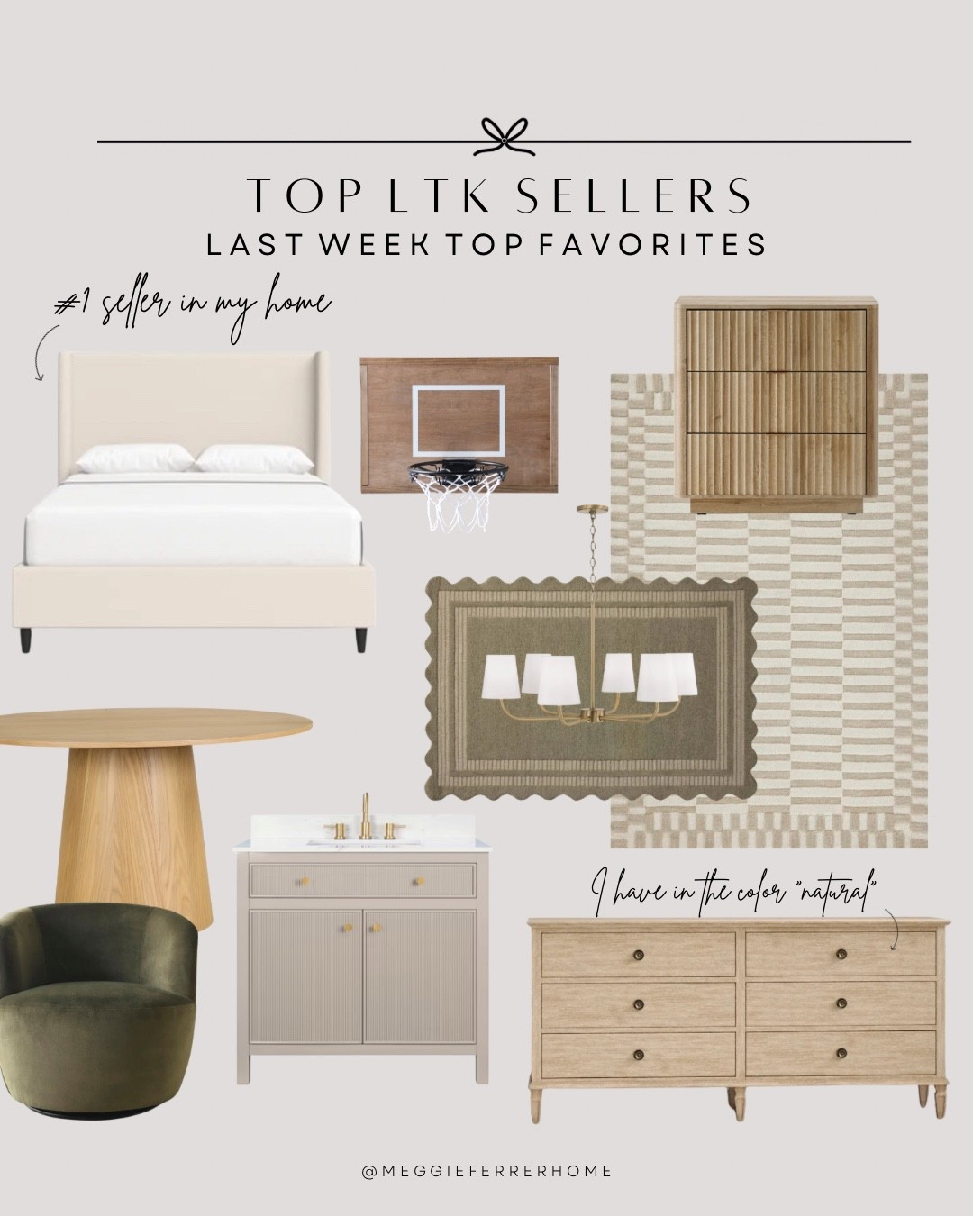Here are the ✨Top LTK Sellers✨ from last week—and I totally see why these were your favorites! From my #1 viral bed to the neutral dresser I have in my own home, these pieces are cozy, functional, and so easy to style. 🏡

It makes me so happy to see the items I love in my own home also becoming your top picks. Neutral furniture, modern organic textures, and timeless finds that truly elevate any space. 🌿

#LTKHome #TopLTKSellers #NeutralHomeDecor #ModernOrganic #CozyHomeStyle #LTKFinds #LTKBestSellers