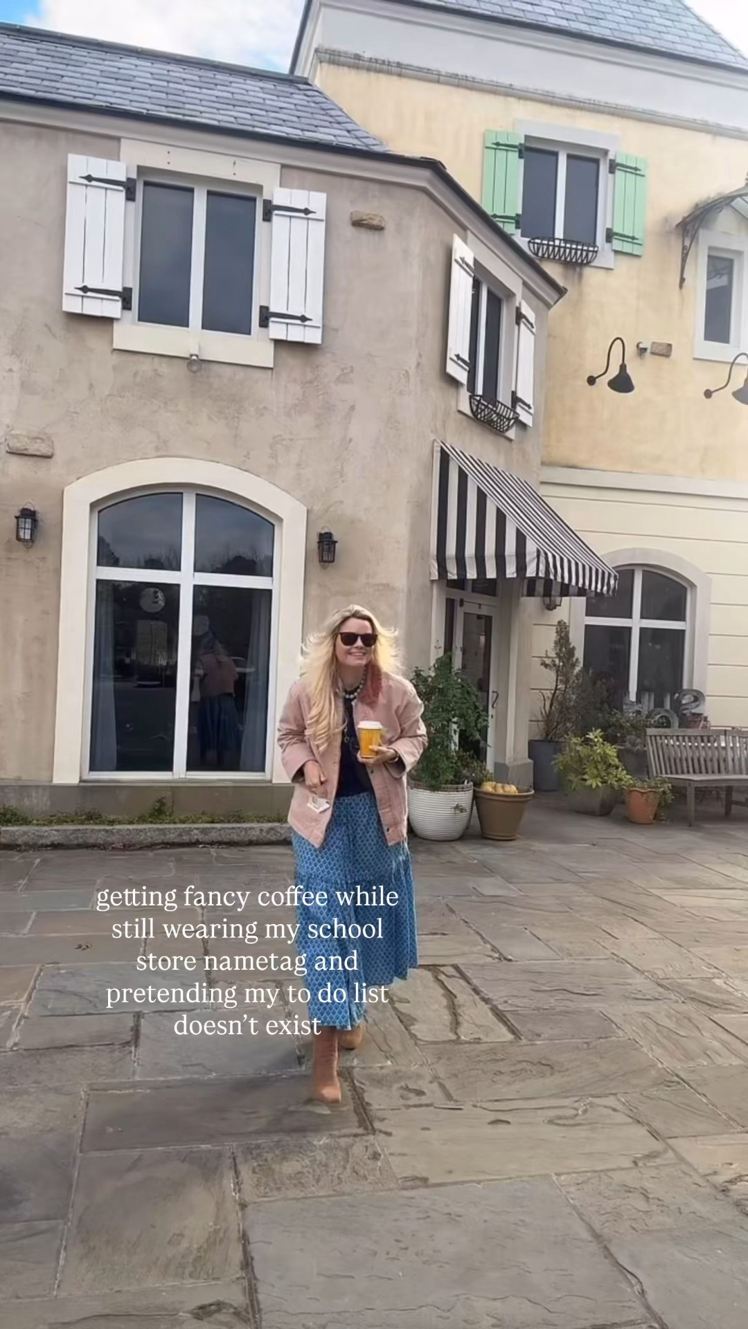 Anyone else wear their nametag all day 😂 oops
Sized down to a small in the top 
wearing a medium in the skirt
use code BECKY25 on my necklace 


#LTKSaleAlert #LTKFindsUnder100 #LTKGiftGuide