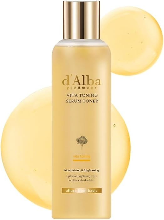 d'alba Piedmont White Truffle Vita Toning Serum Toner, Glass Skin with Double Vitamin Skincare, F... | Amazon (US)