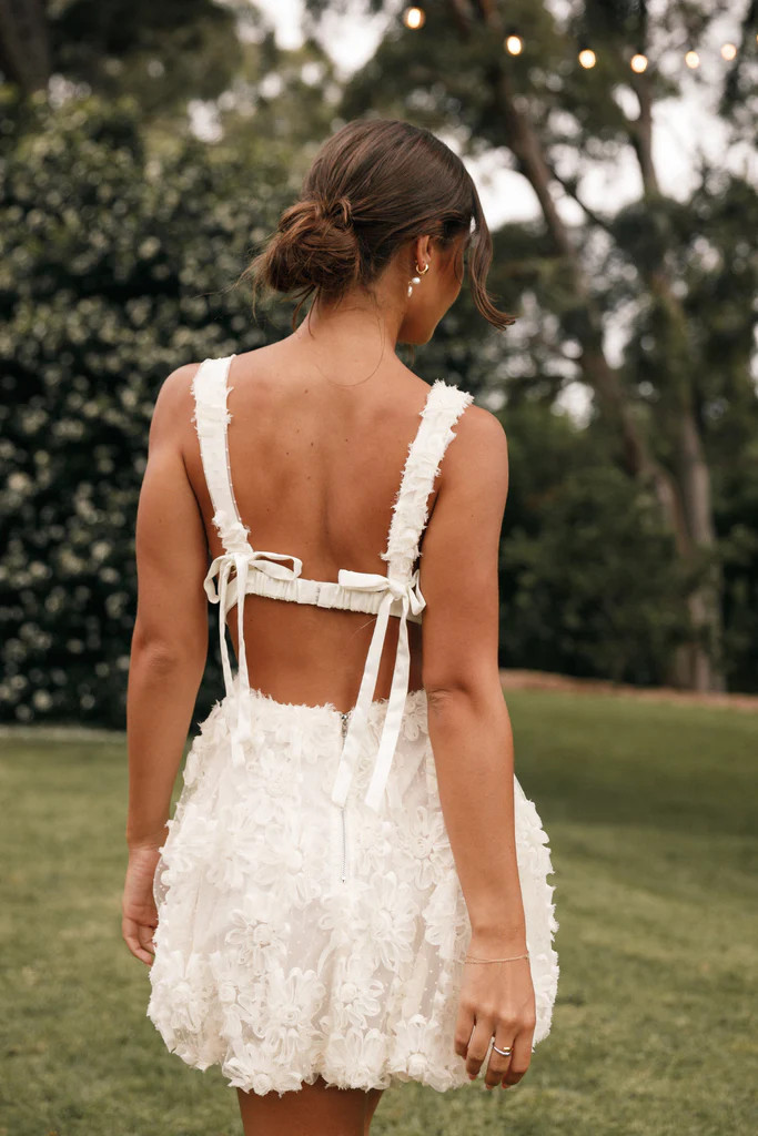 Atti Mini Dress - Cream | Petal & Pup (US)