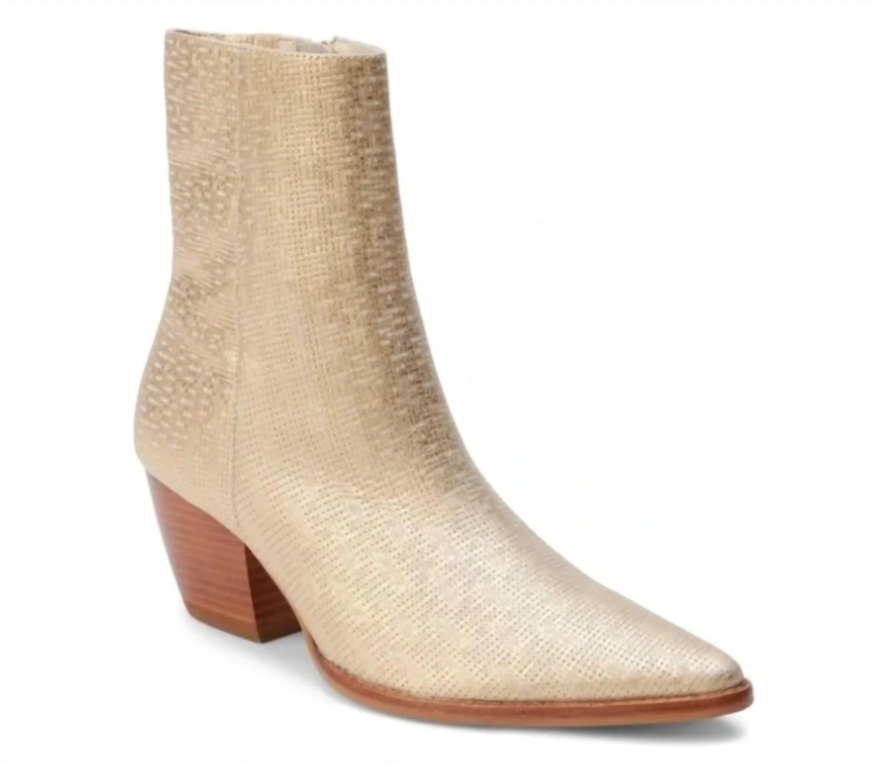 Caty Boot In Gold Weave | Shop Simon