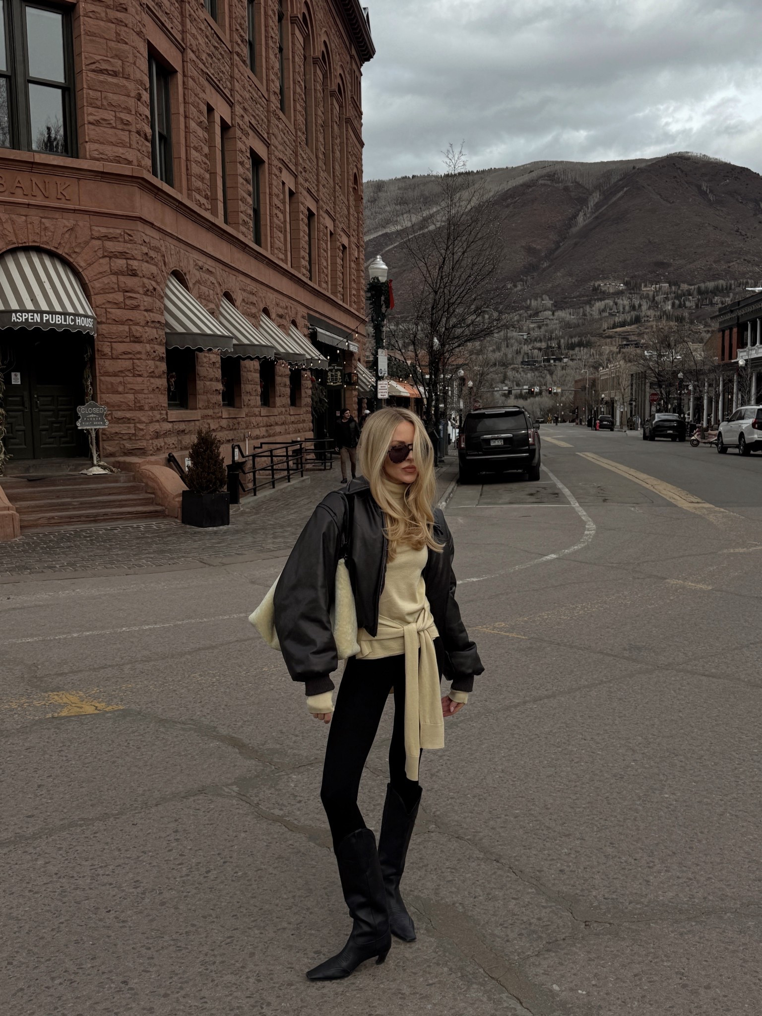 Living in neutrals. This brown leather jacket from acne is so warm. I paired it with a Toteme sweater and some of my favorite stirrup leggings. 

#LTKootd #LTKgrwm #LTKdayinmylife