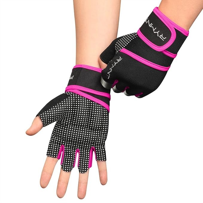 Workout Gloves with Wrist Wrap Support, Weight Lifting Gloves with Full Palm Protection & Extra G... | Amazon (US)