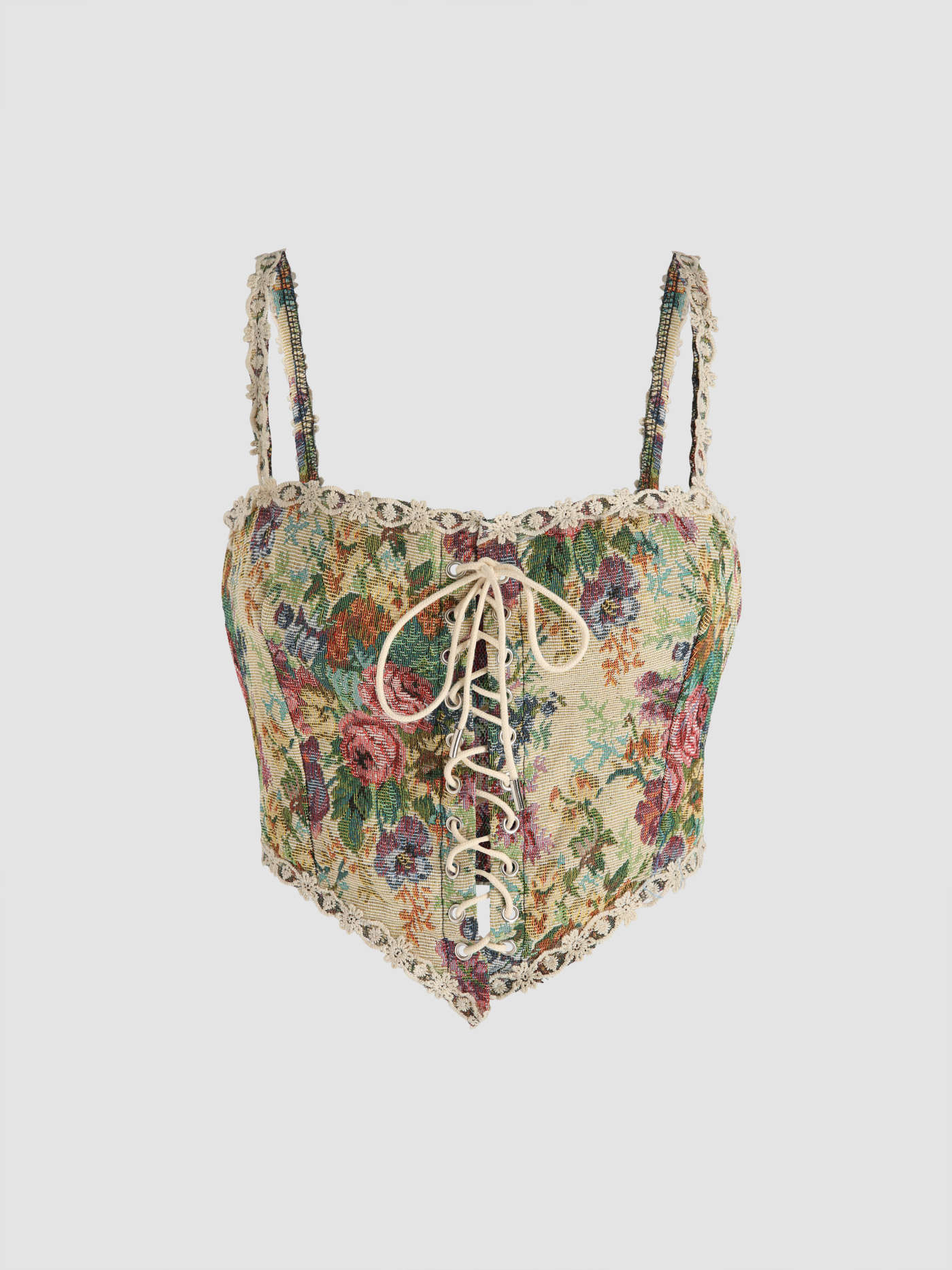 Secret Garden Corset Tank Top | Cider