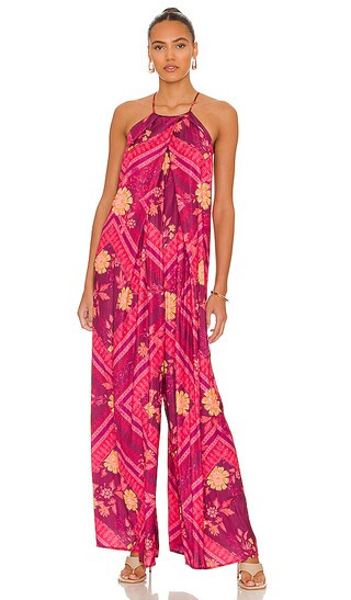Luca Jumpsuit in Berry | Revolve Clothing (Global)