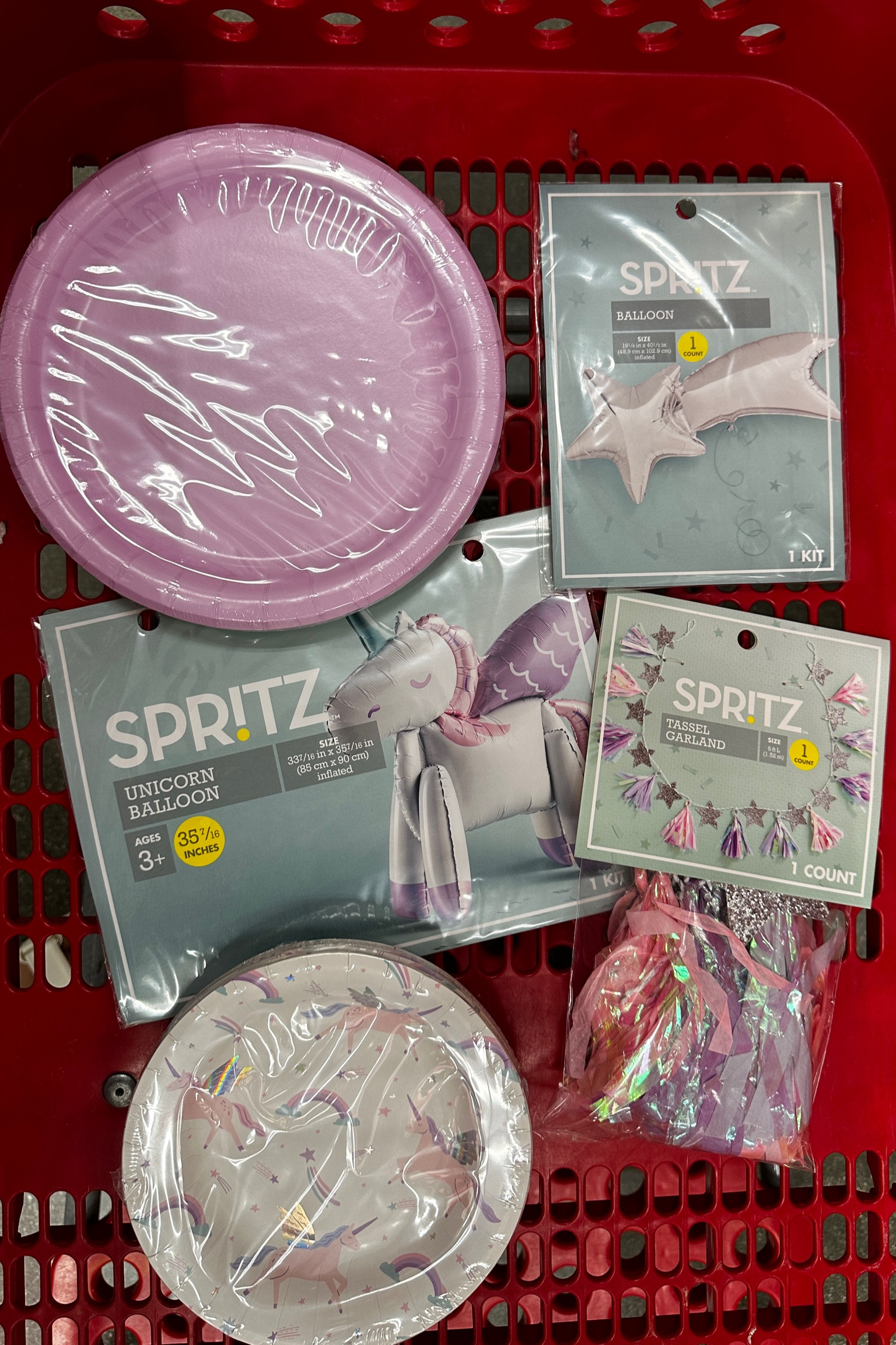Unicorn 🌈 🦄 Party Supplies! 
#unicornparty #rainbowparty #unicornballoon #stargarland #magicalpartydecor #targetparty #kidsparty #summerparty 
#rainbowconfettifringe #unicorntablecover #shootingstar #purpleballoongarland 

#LTKKids #LTKParties #LTKSwim